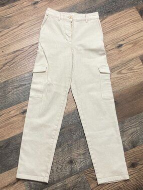 ARITZIA Wilfred Free Modern Cargo Pant in GD Birch Size 2 W26 L29